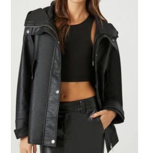 Forever 21 Black Faux Leather Jacket